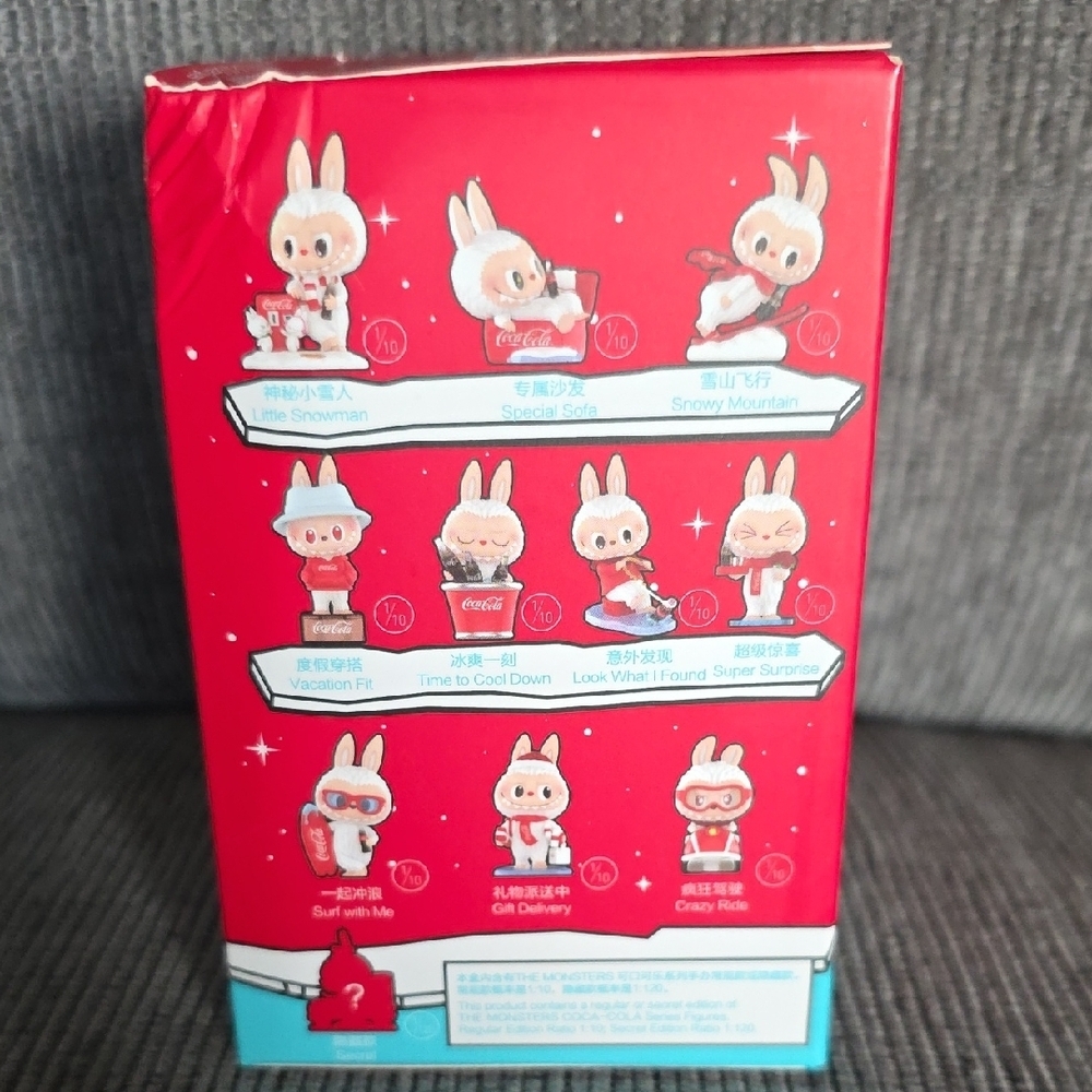 POPMART Coca-Cola The Monsters Snow Labubu, Unopened Blind Box Figure, New. - Picture 3 of 10